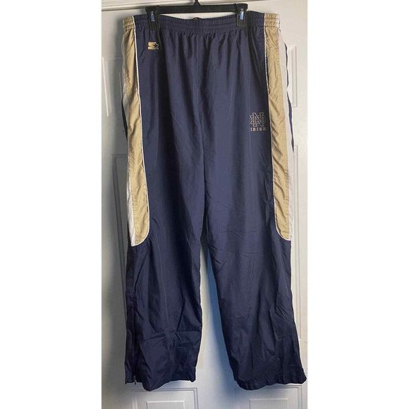 Vintage Starter Notre Dame WindPants Sweatpants Size 2XL Rare!!!!‎ - Picture 1 of 8